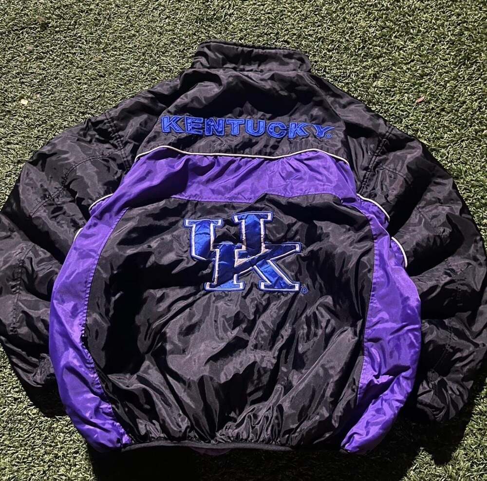 Vintage University of Kentucky Wildcats Reversible Puffer and Fleece Jacket